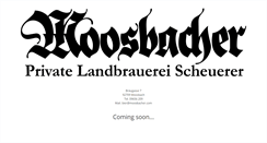 Desktop Screenshot of moosbacher.com